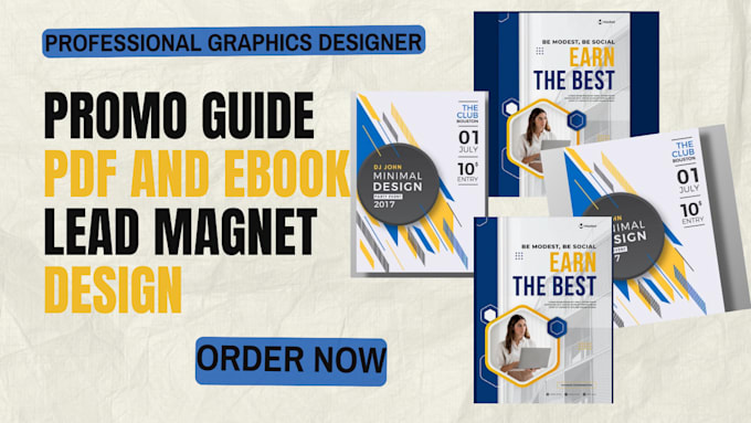 Gig Preview - Design PDF lead magnet, brochure, ebook, workbook, checklist, pdf design