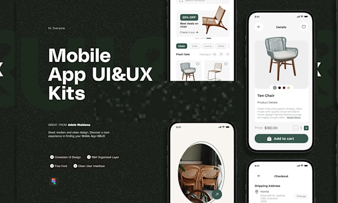 Bestseller - do mobile app UI UX design UI mockup wireframe prototype ios android on figma