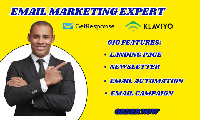 Gig Preview - Design landingpage,newsletter,email automation, email campaign using getresponse