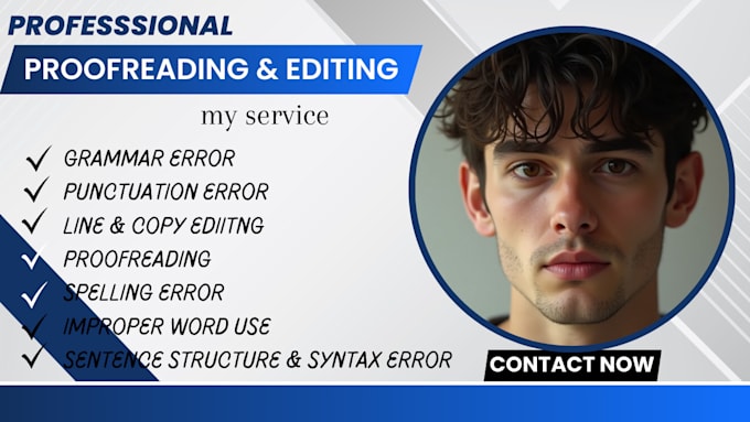 Gig Preview - Do proofreading, edit your manuscript, memoir, structural, line and copy editor