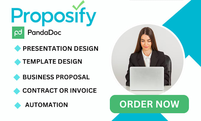 Gig Preview - Create professional proposify template, integration pandadoc presentation design