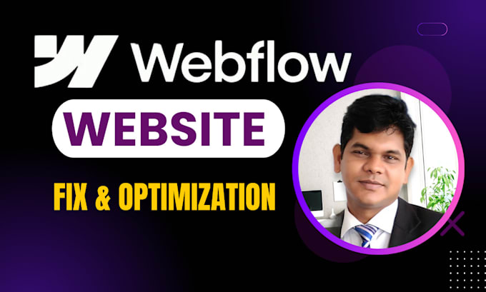 Gig Preview - Webflow optimization, technical SEO, fix responsive issues, maintenance webflow