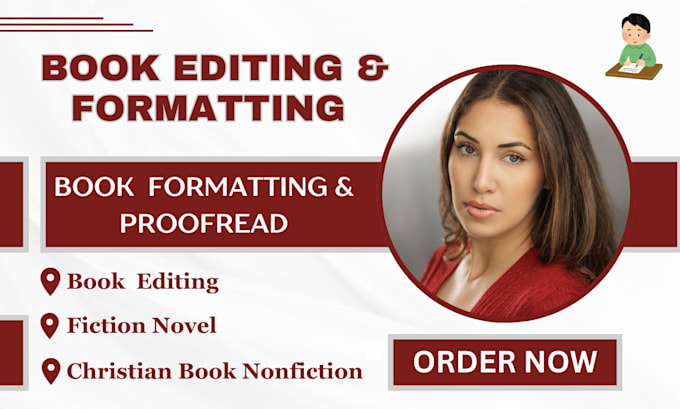 Gig Preview - Do book editing and formatting for memoir christian book nonfiction fiction nove