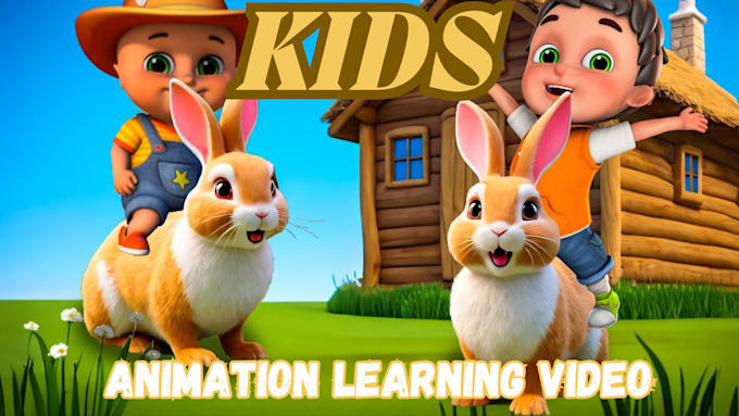 Gig Preview - Create engaging kids learning animation video