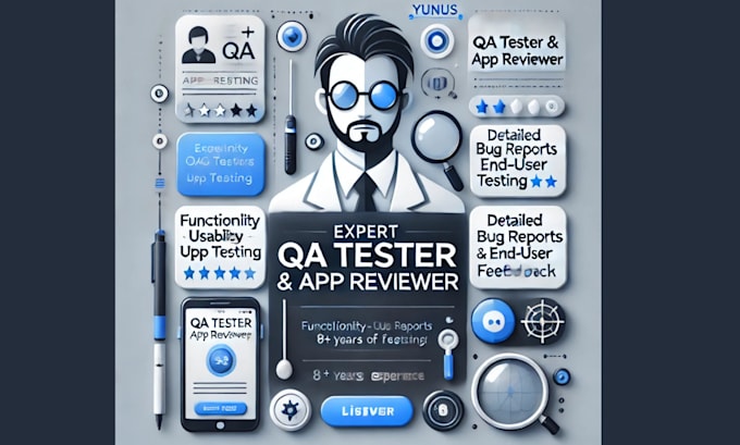 Gig Preview - Do QA testing, app testing, website testing, and ios app review, software testin