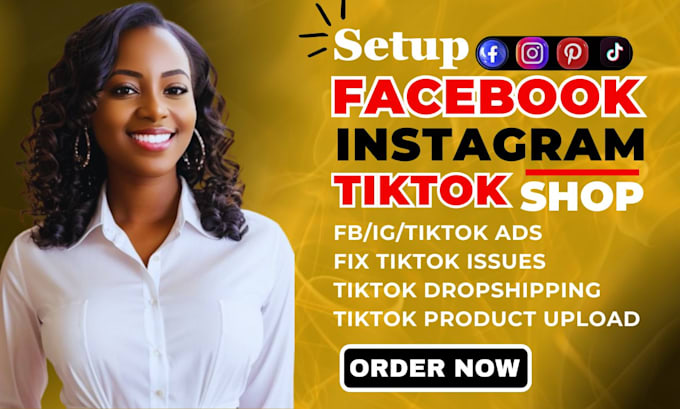 Bestseller - set up tiktok shop facebook shop instagram shop tiktok ads and shopify marketing