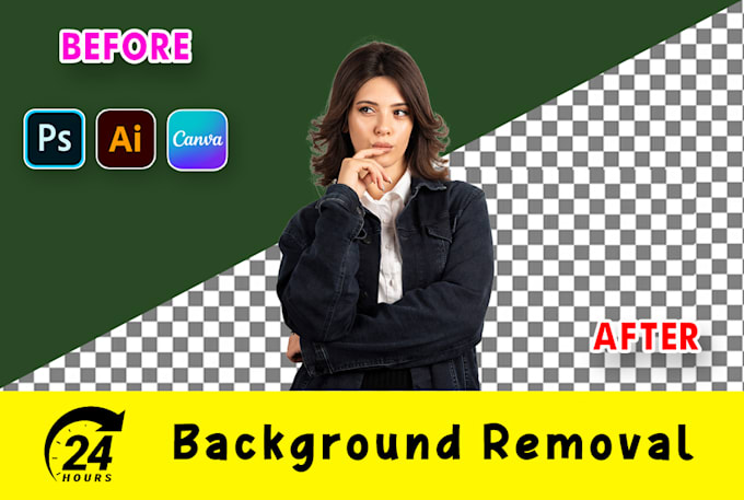 Gig Preview - Do photo background removal within 24 hours