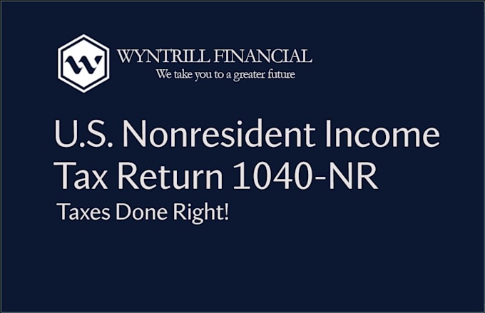 Gig Preview - File usa nonresident tax return 1040 nr