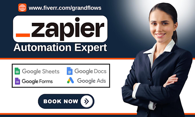 Gig Preview - Do zapier zaps automation on google sheet, calendar, ads, form, meet integration