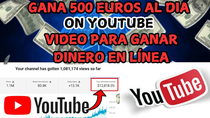 Gig Preview - Haz un video sobre como ganar dinero en linea para ganar 500 euros al dia