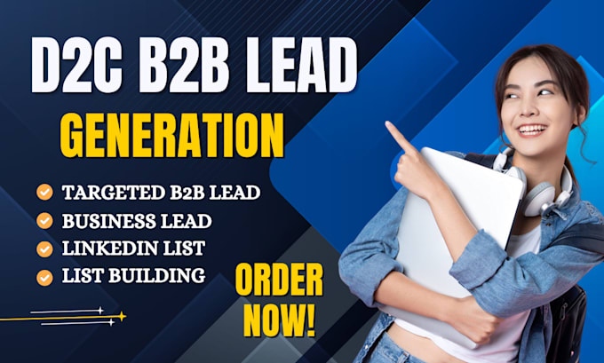 Gig Preview - Provide lead generation, targeted b2b leads, business leads, and linkedin leads