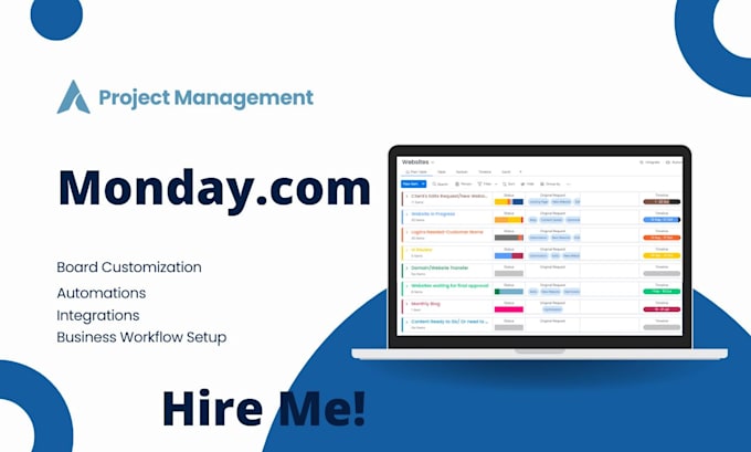 Gig Preview - Monday automation, crm setup customize monday crm monday crm workflow