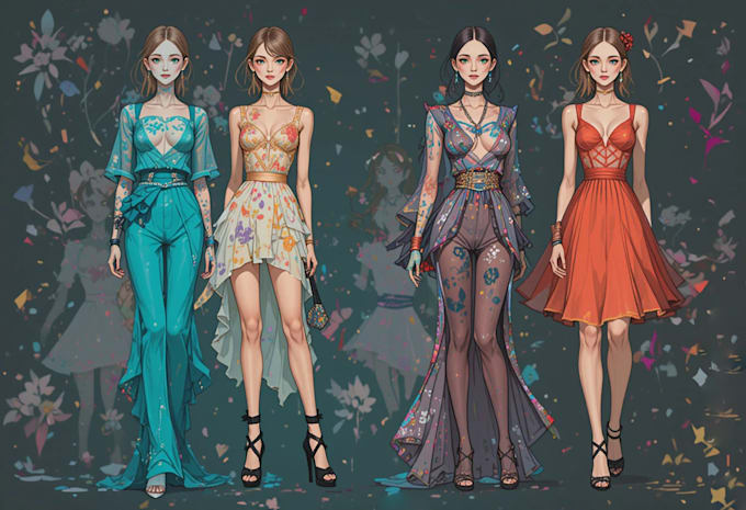 Gig Preview - Create a fashion illustration for your brand