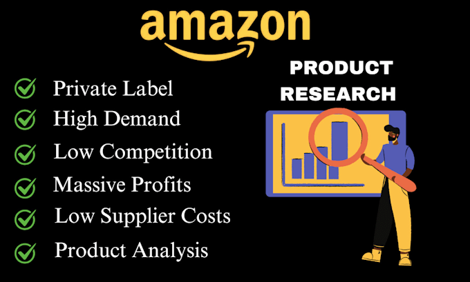 Gig Preview - Find winning amazon products for high sales and low competition