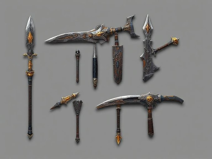 Gig Preview - Make amazing weapons and props designs