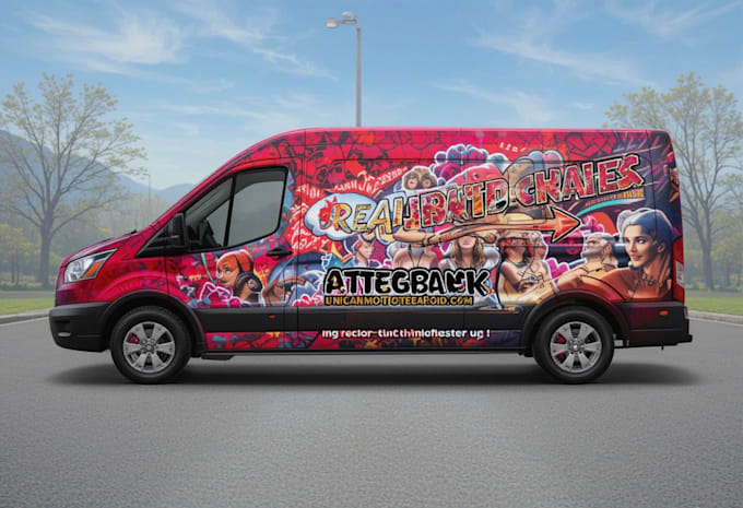 Gig Preview - Create car, van, truck wrap design