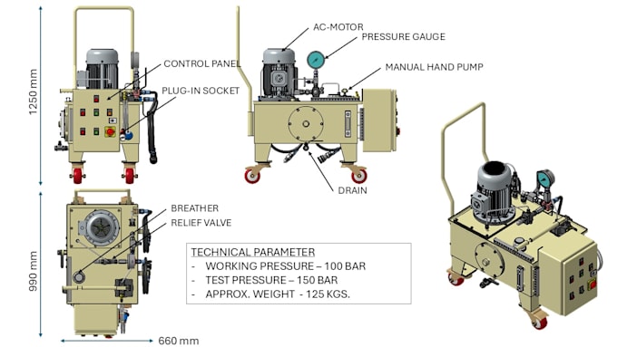 Gig Preview - Make detailed manufacturing drawings and 3d models