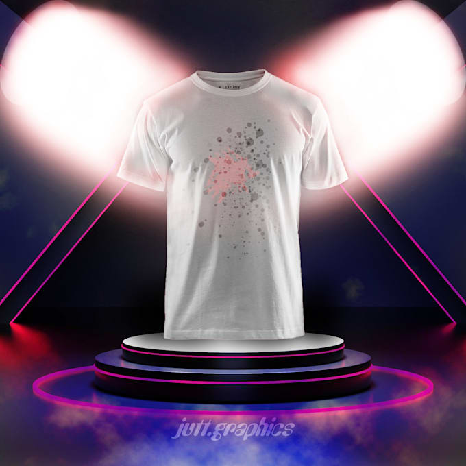 Gig Preview - Create a high quality custom t shirt mockup with your logo or design in 3d