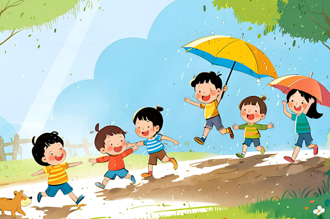 Gig Preview - Illustrate children story book illustration and children story book illustration