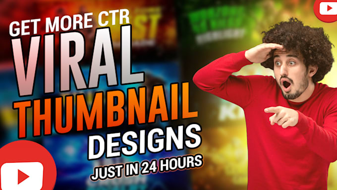 Gig Preview - Do viral and modern thumbnail designs for your youtube videos