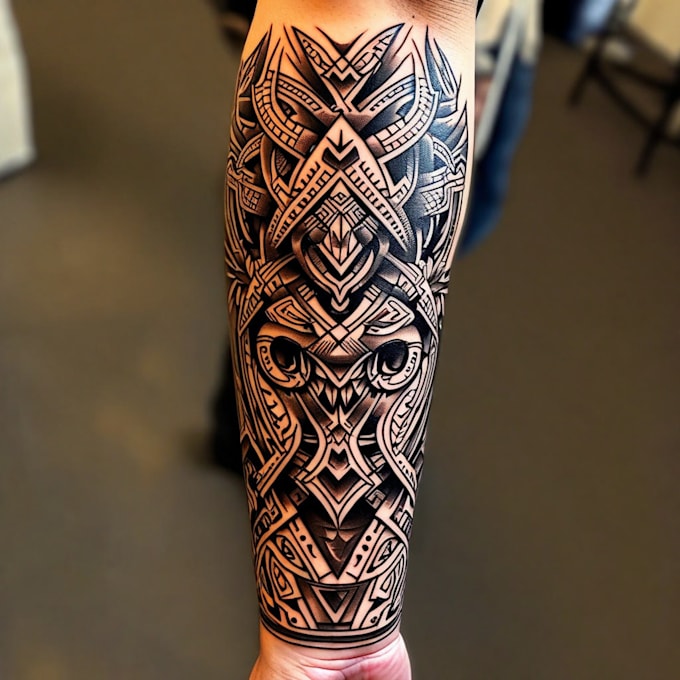 Bestseller - create custom and detailed tribal tattoo design