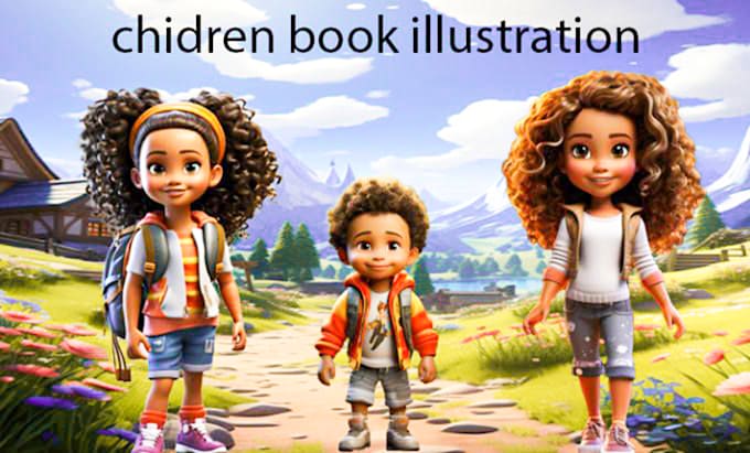 Gig Preview - Design 3d children book illustration, 3d children book illustration, book cover