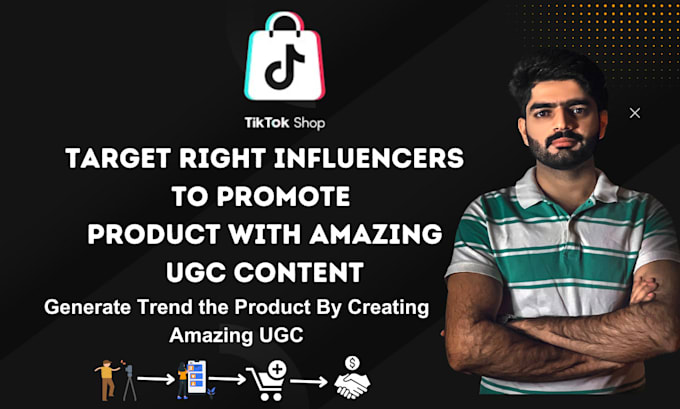 Gig Preview - Find tiktok shop influencer and advertise your product ugc