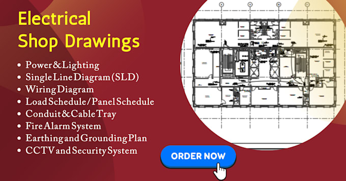 Gig Preview - Design electrical shop drawings of uae, ksa, USA for contractors, consultants