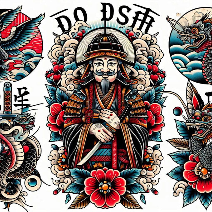 Gig Preview - Do awesome original japanese tattoo, irezumi tattoo design