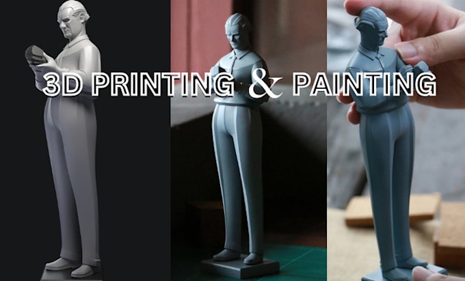 Gig Preview - 3d print and paint your custom figure or model, miniature , dnd and warhammer40k