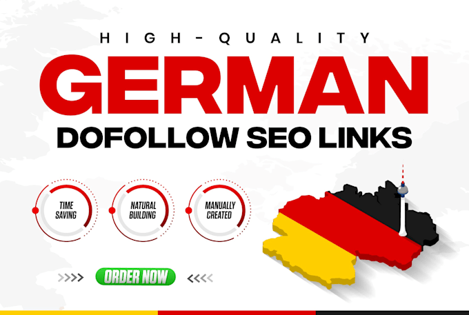 Gig Preview - Give high quality german dofollow SEO backlinks service