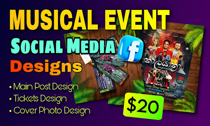 Gig Preview - Design amazing musical event flyers for social media