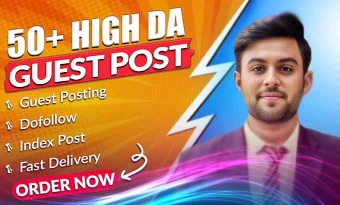 Gig Preview - Build a guest post on  high da websites