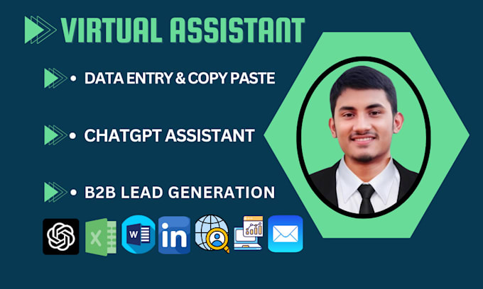 Bestseller - be a virtual assistant for data entry, b2b leads, copy paste, chatgpt assistant