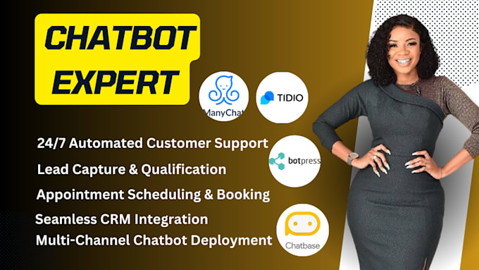 Gig Preview - Setup chatbot automation integrate for your business and social media