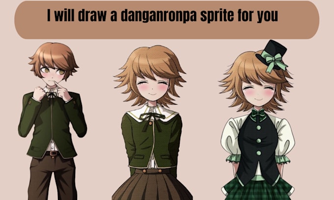 Gig Preview - Draw you a danganronpa sprite