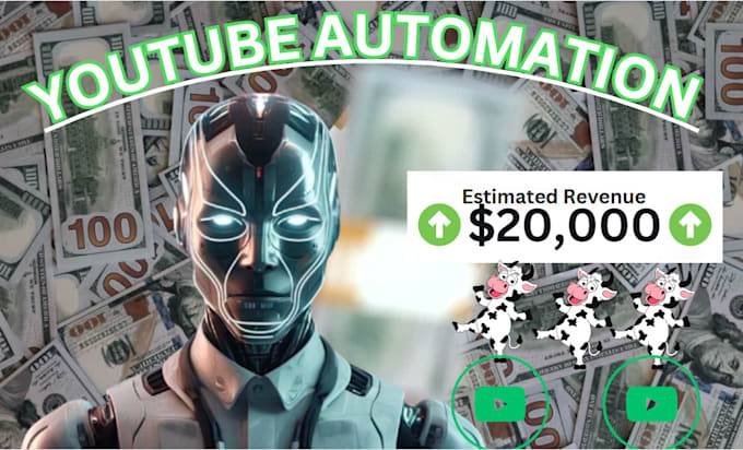 Gig Preview - Create youtube automation cash cow channel, cash cow video, automated cash cow