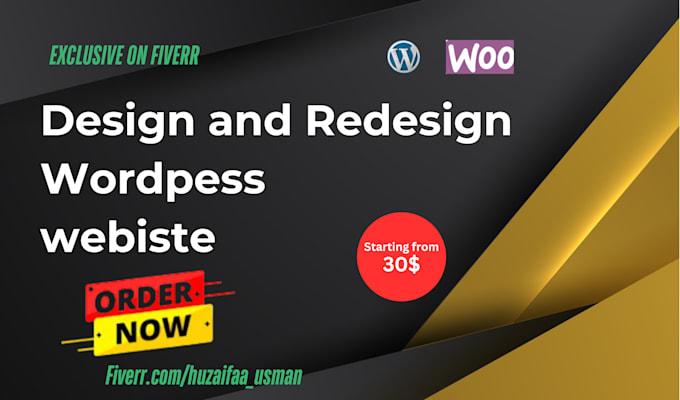 Gig Preview - Do wordpress website development and design in 24 hours