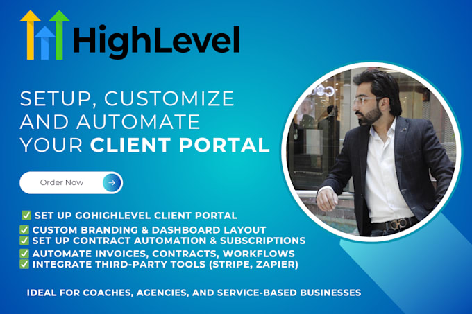 Gig Preview - Customize and automate the client portal on highlevel