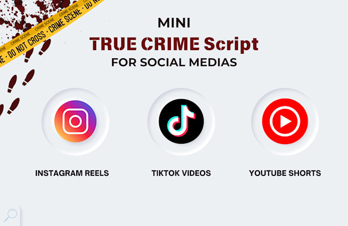 Gig Preview - Write your mini true crime script for social medias