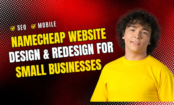 Gig Preview - Design namecheap website redesign lading page fix namecheap hosting setup