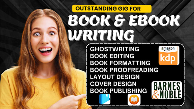 Gig Preview - Be self help book writer books and ebook writing non fiction ebook ghostwriter