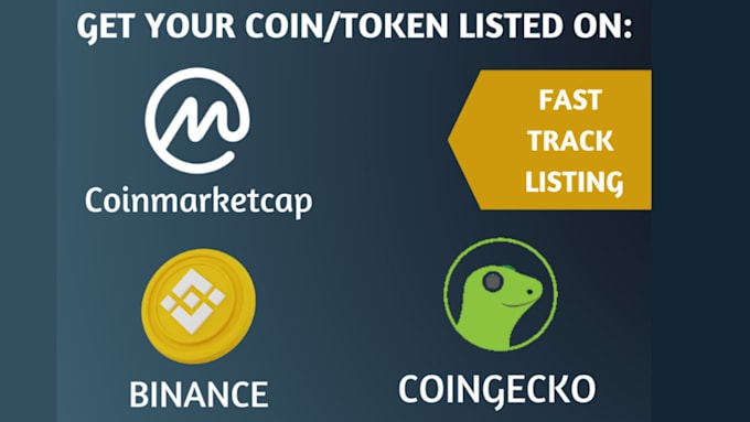 Gig Preview - List your token on coinmarketcap and popular exchanges