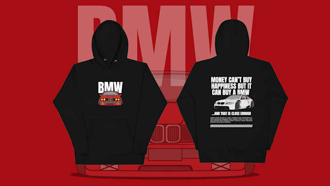 Bestseller - design custom car graphics for hoodies and t shirts