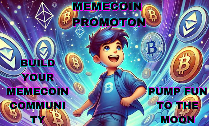 Gig Preview - Promote meme coin,crypto coin,telegram,token coin,twitter,pump fun,solana moon