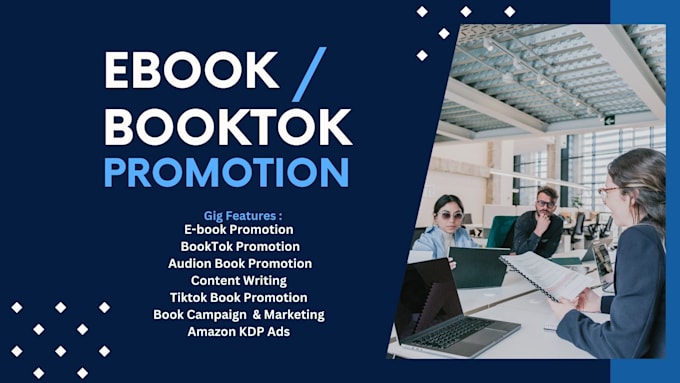 Gig Preview - Rank your ebook on tiktok, booktok promotion, kdp ebook audio marketing campaign