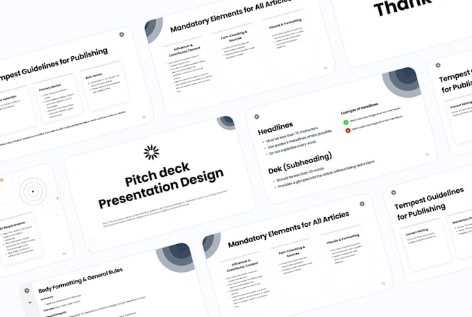 Gig Preview - Design a pitch deck presentation using figma