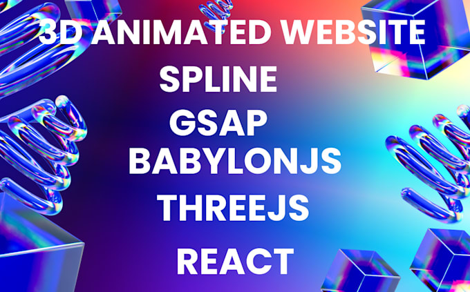 Gig Preview - 3d animated website design 3d nextjs gsap babylonjs spline webgl react threejs