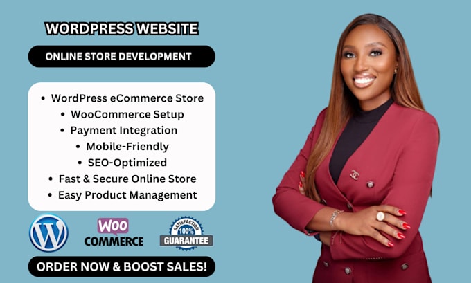 Gig Preview - Develop and design professional wordpress ecommerce website