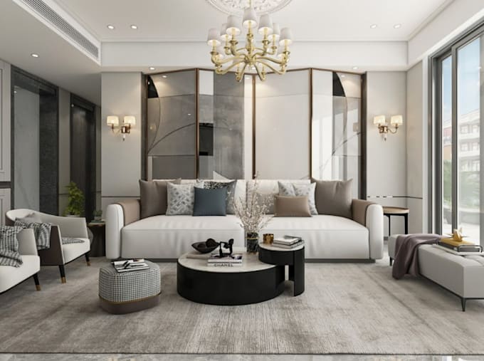 Gig Preview - Create stunning interior rendering to bring your space to life